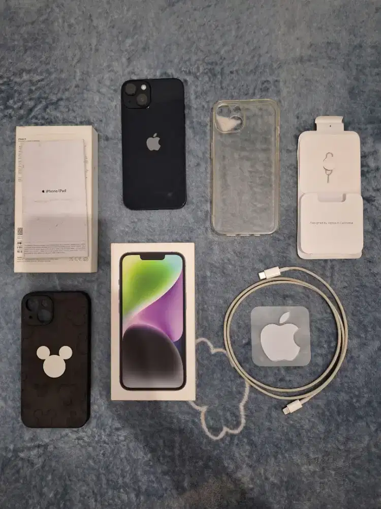 iPhone 14 128GB Midnight IBOX GARANSI ON FULLSET LIKE NEW HARGA NETT