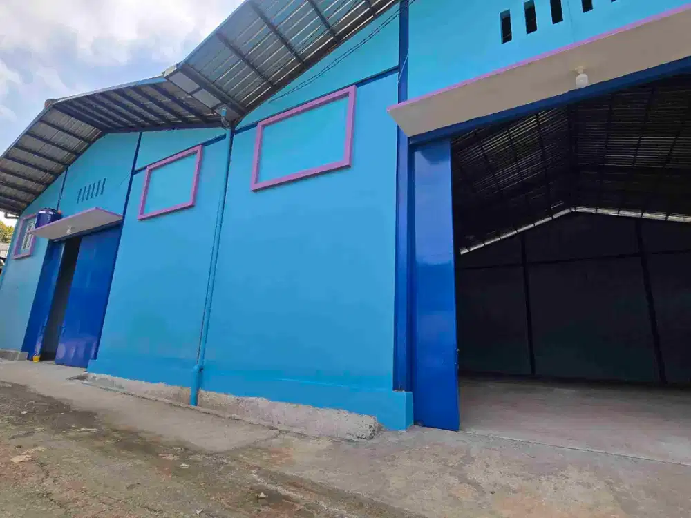 Gudang baru siap pakai , akses container 20ft di Mustika Jaya Bekasi