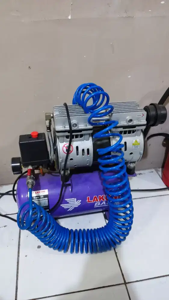 Mesin Kompresor Pumpa Angin Oilles Silent 0.75HP 3/4HP Lakoni Basic 9S