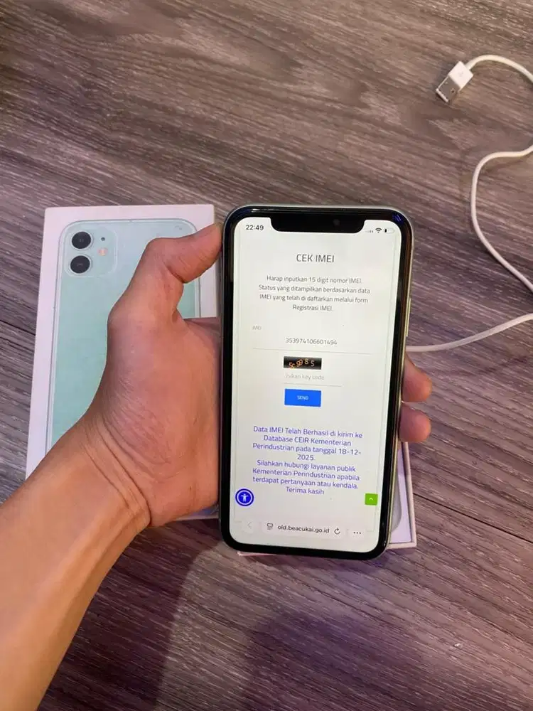 iphone 11/128 beacukai