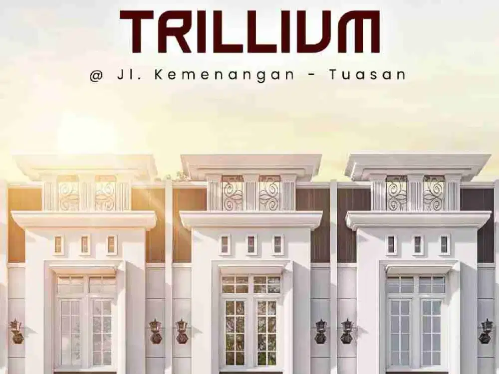 dijual rumah di komplek trillium
