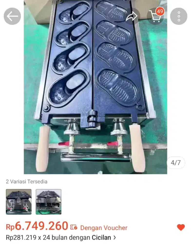 Kompor waffle pancake