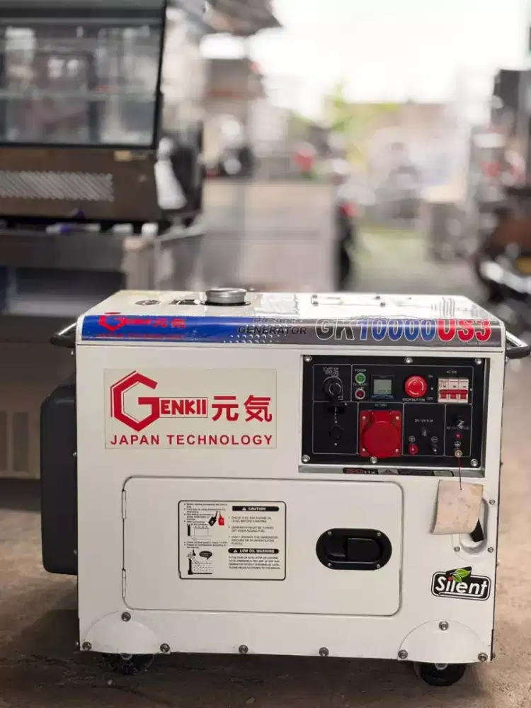 GENSET

Merk Genki
Model GK 10000US3
Made in JAPAN
Bahan bakar solar