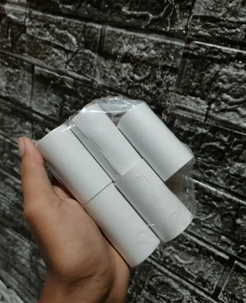 Kertas Thermal 58mm bisa satuan, ada kertas termal stiker dan biasa jg