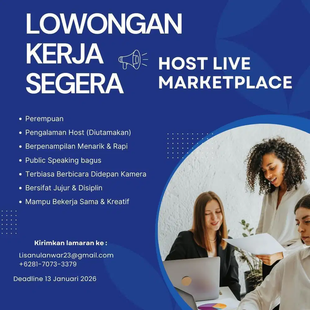 Loker admin dan host live