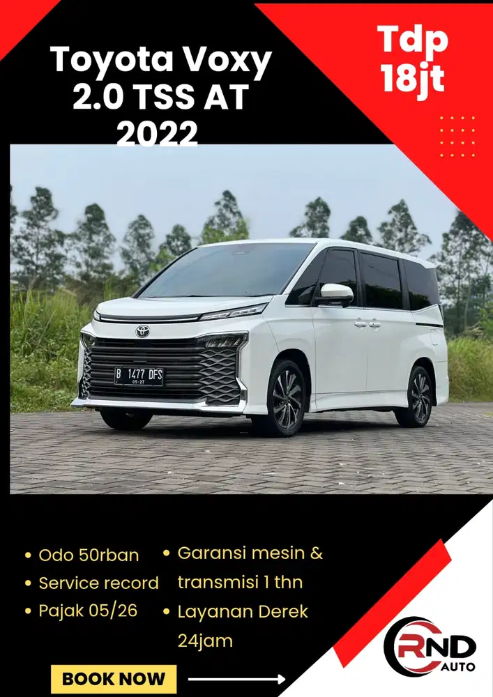 Toyota New Voxy 2.0 AT 2022 Bensin