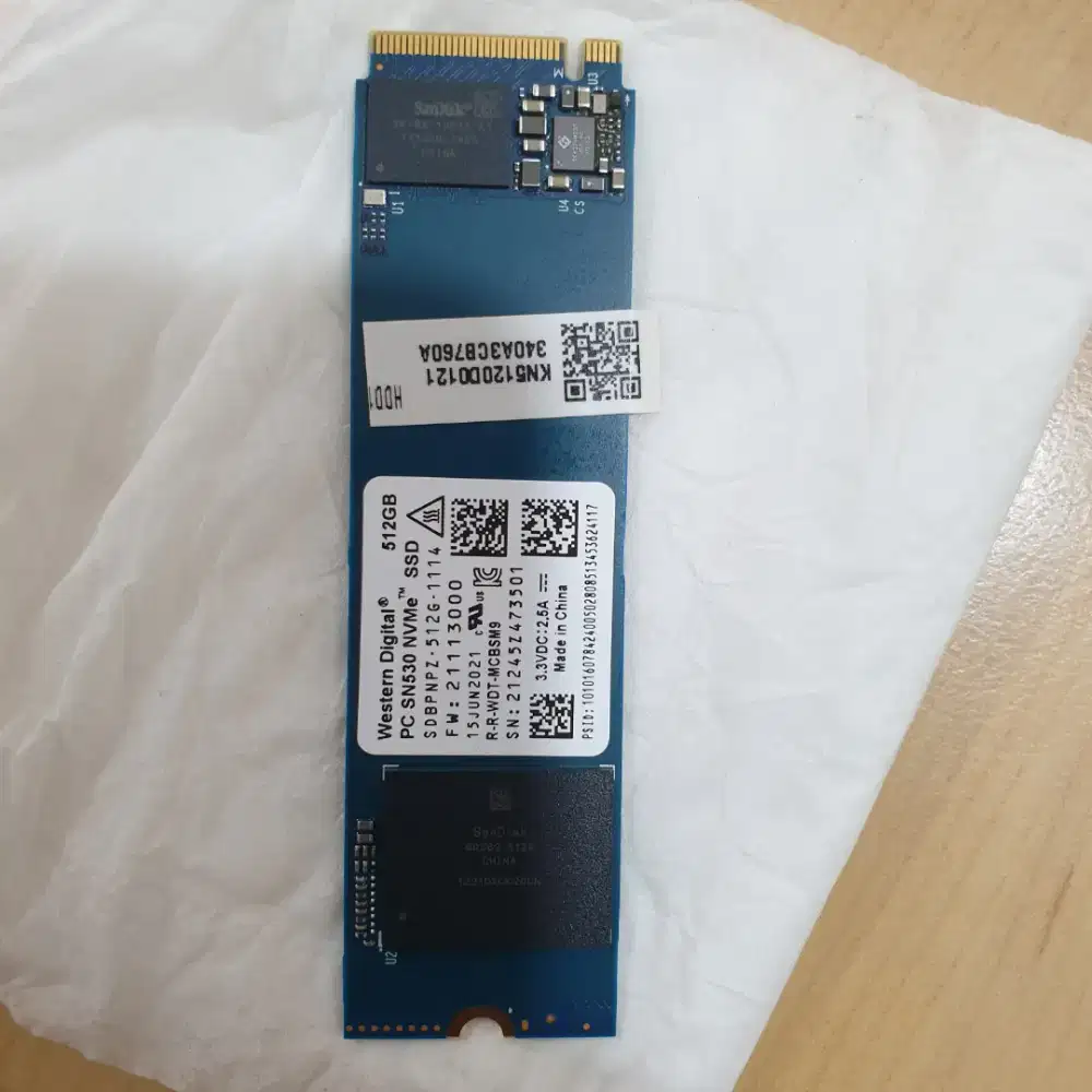 SSD M2 NVME - WD 512GB