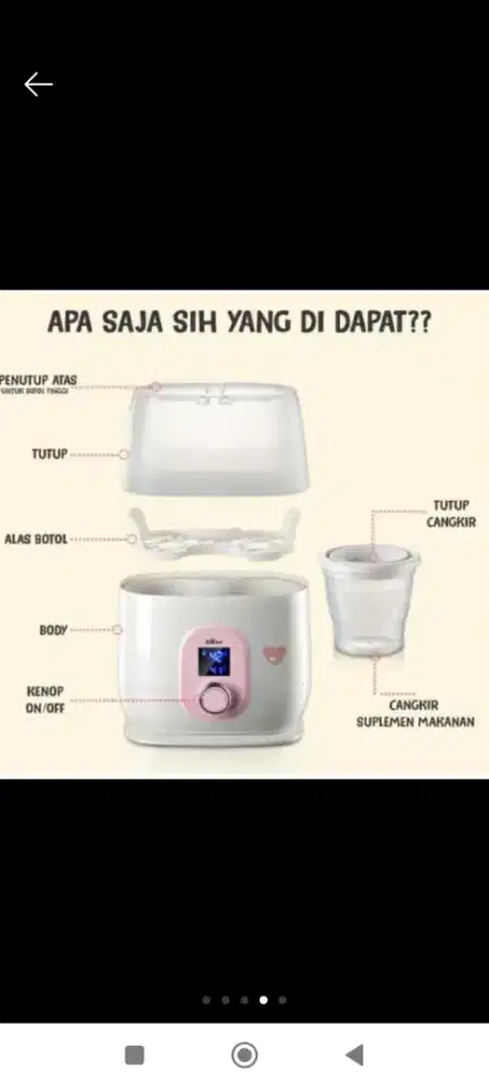 JUAL AJA PEMANAS SUSU MERK BEAR