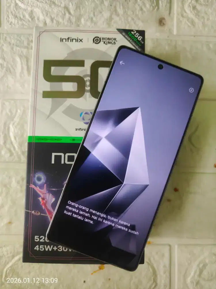 Infinik note 50 8/256 fullset no minus no cacad like new kamera jernih