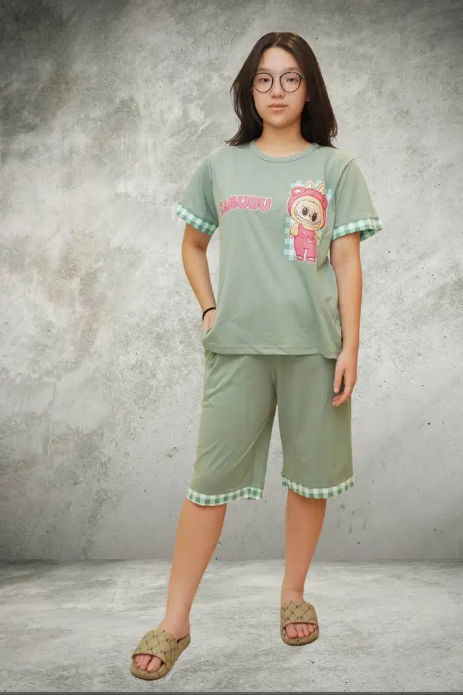 Di cari Bikin Pola Baju Tidur Kaos Dewasa & Anak2 Berikut Jahit Sample