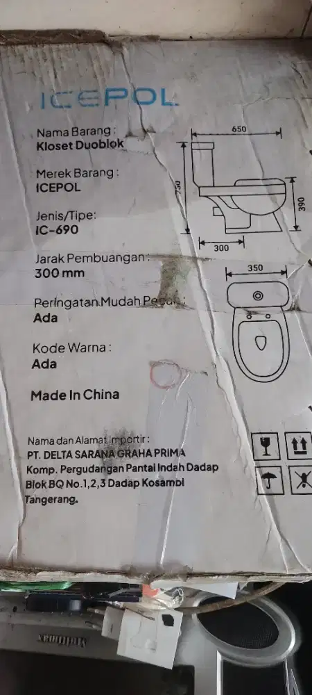 jual toilet  duduk icepol ic 690