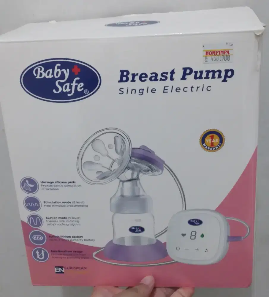 Baby safe breast pump (pemakaian baru 2mggu)