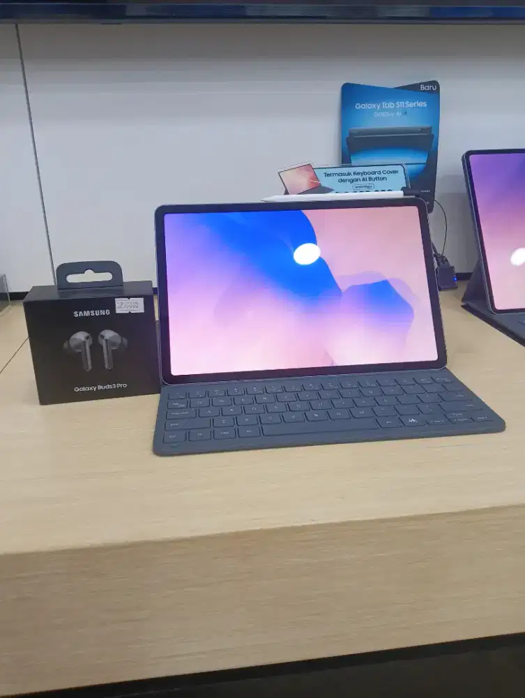 SAMSUNG GALAXY Tab S11 free Buds 3 pro dan keyboard Cover