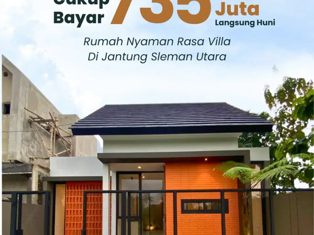 Tidak Perlu Sewa Villa!! Hunian Minimalis Rasa Vila di Ngaglik Sleman Harga Bersahabat!