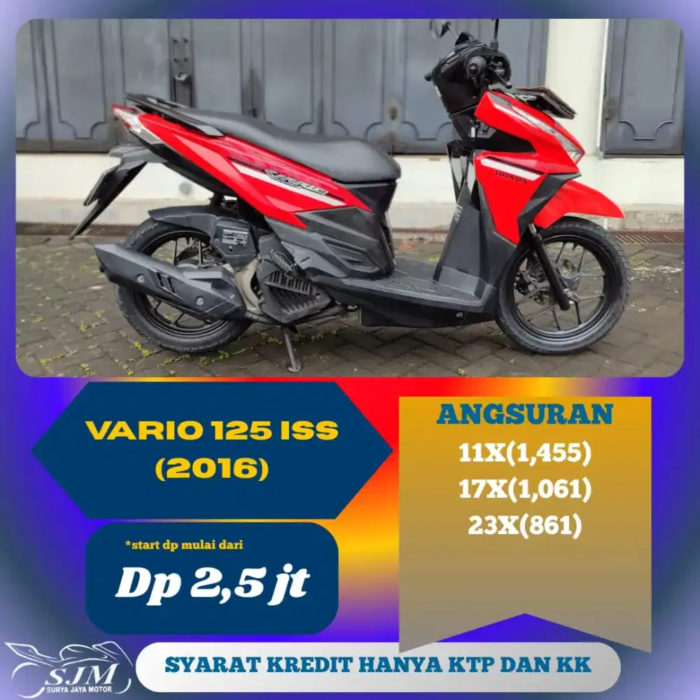 HONDA VARIO 125 CBS ISS 2016 JUAL CEPAT