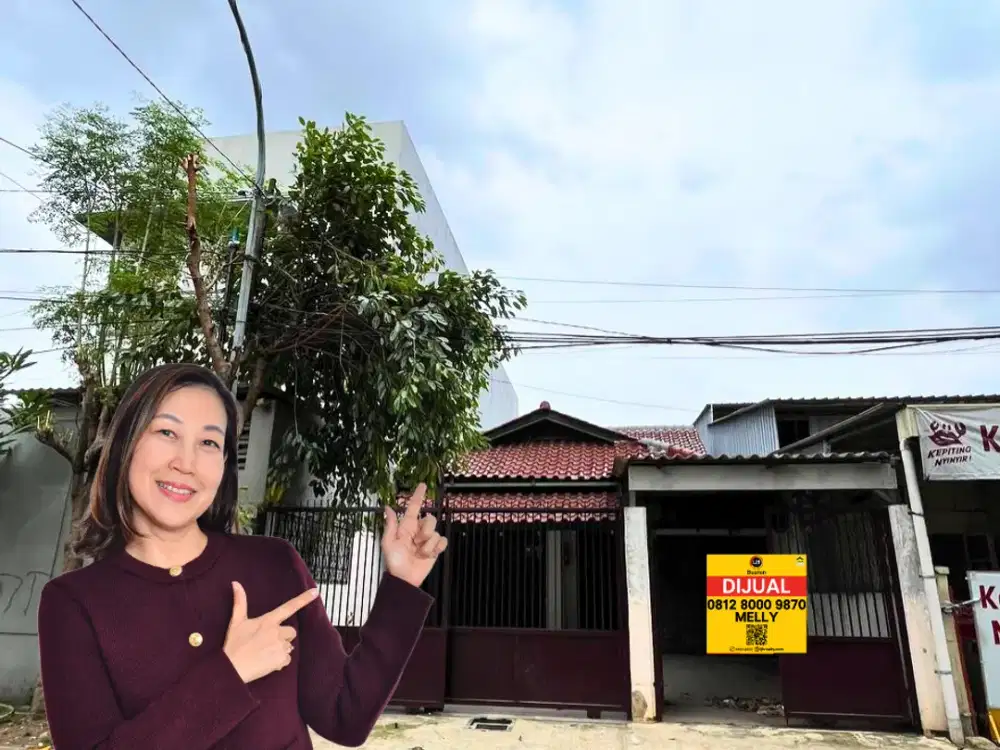 Rumah Pinggir Jalan Raya Lingkar Komplek Ptb Duren Sawit Jakarta Timur