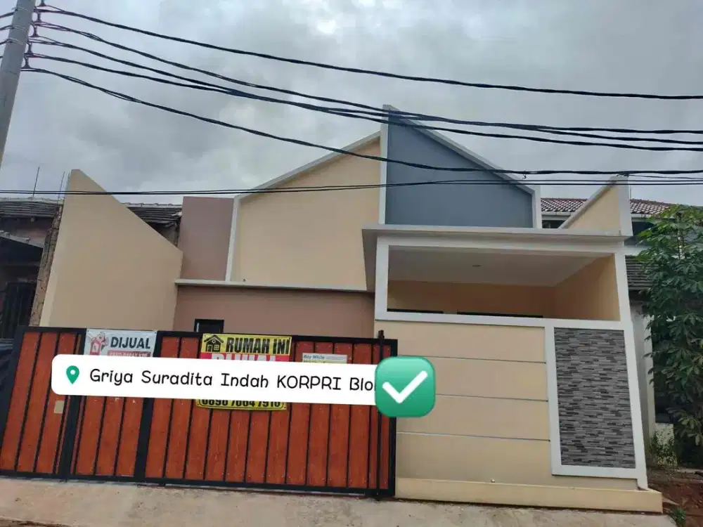 rumah murah di cisauk griya suradita korpri dekat aeon bsd