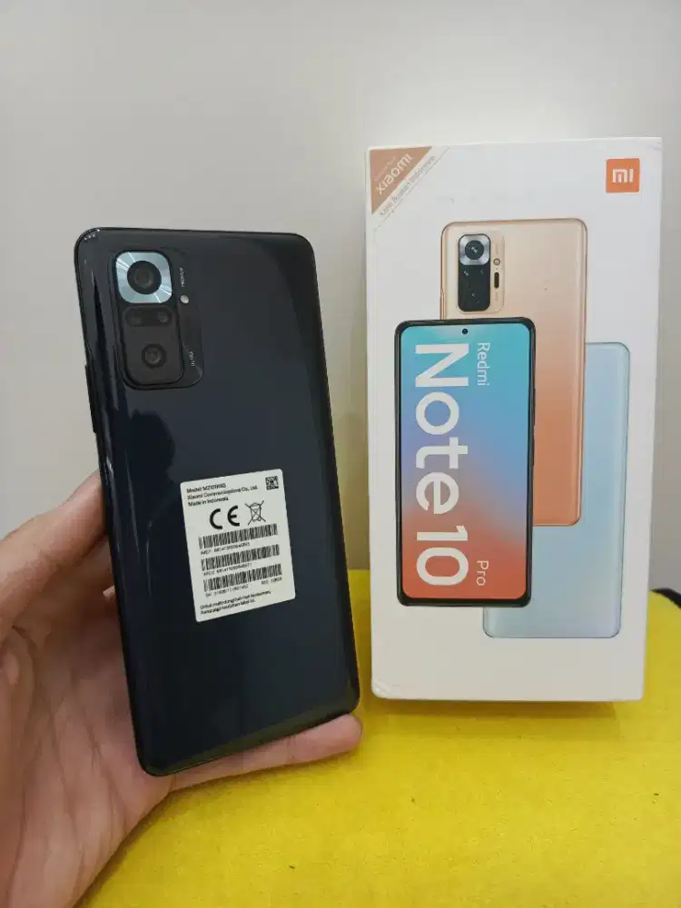 Xiaomi Redmi Note 10 Pro 8/128 Fullset, Mulus, Nominus, Siap Pakai