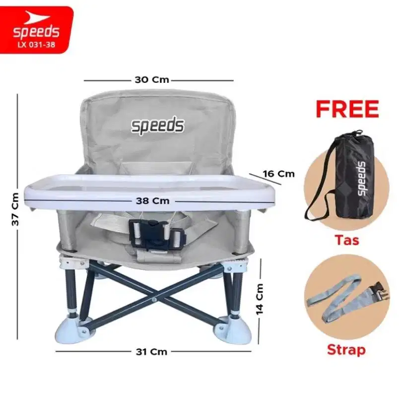 Speeds kursi anak abu abu