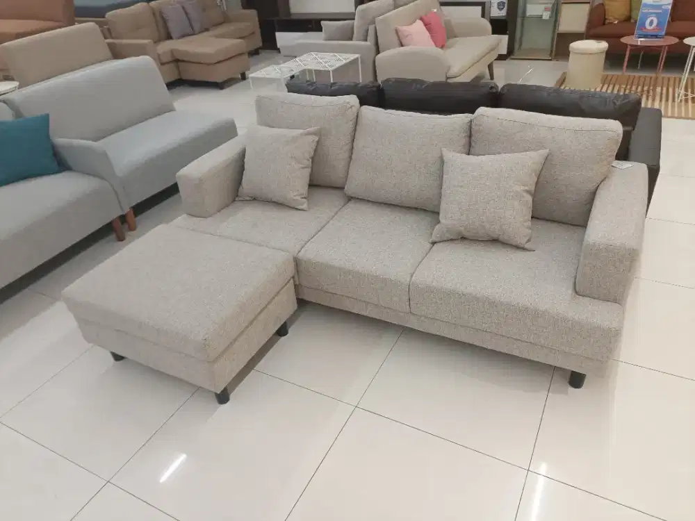 BARU!!! SOFA 3 SEAT CANTIK INCLUDE OTTOMAN