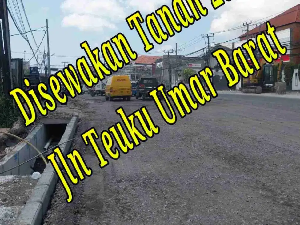 Disewakan Tanah 29a di Jln induk Teuku Umar Barat Denpasar Bali
