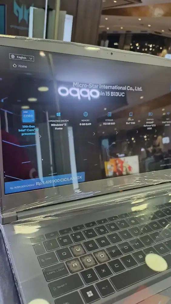 MSI THIN DENGAN CICILAN 0 % HOME CREDIT