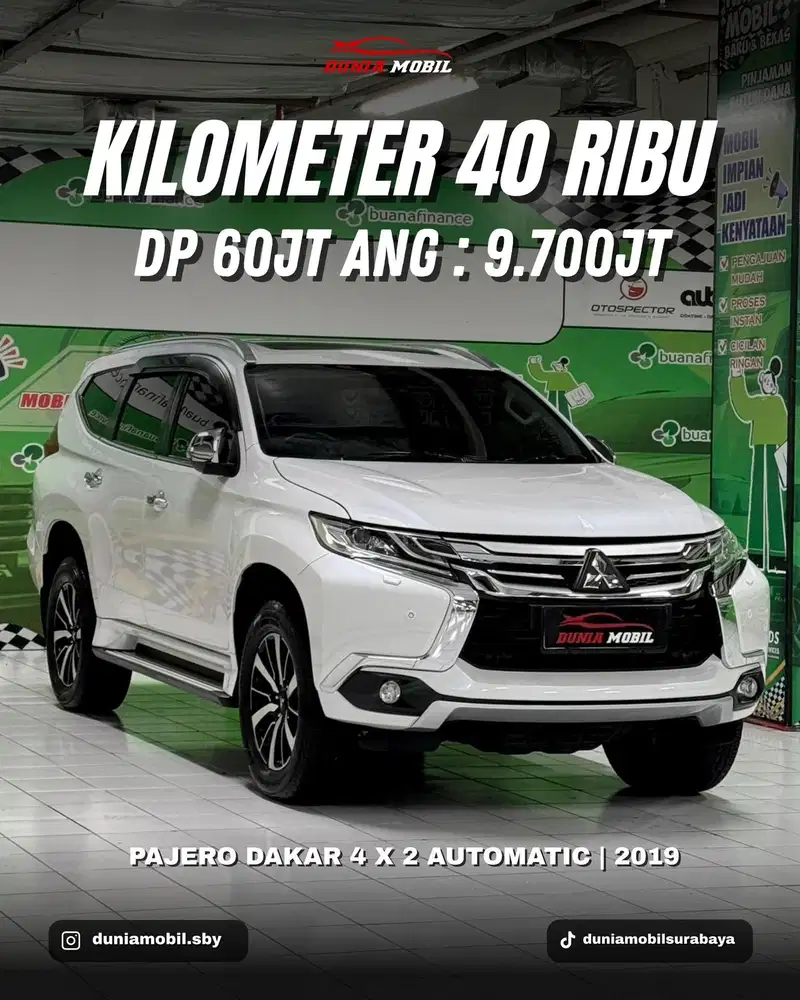 PAJERO DAKAR 2020 NIK 2019 KM 40 Ribu Seperti BARU Bisa TT 2018