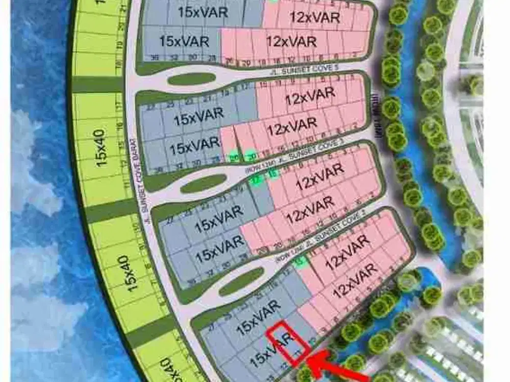 jual tanah kavling sunset cove 1,cpi