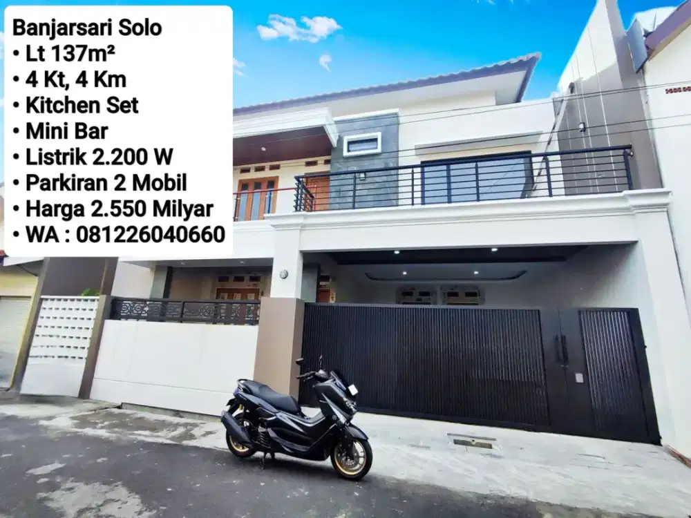 Jual Rumah Baru Area Solo, Dekat Manahan