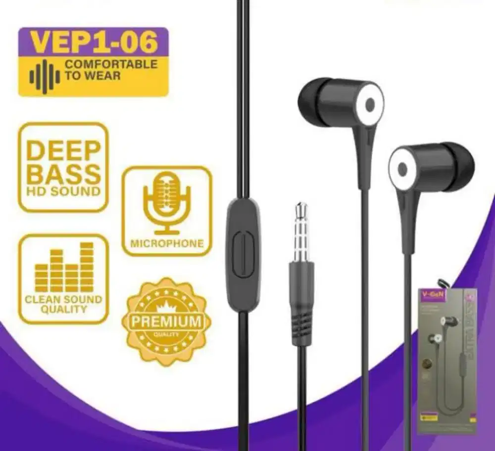 Vgen earphone vep1-06