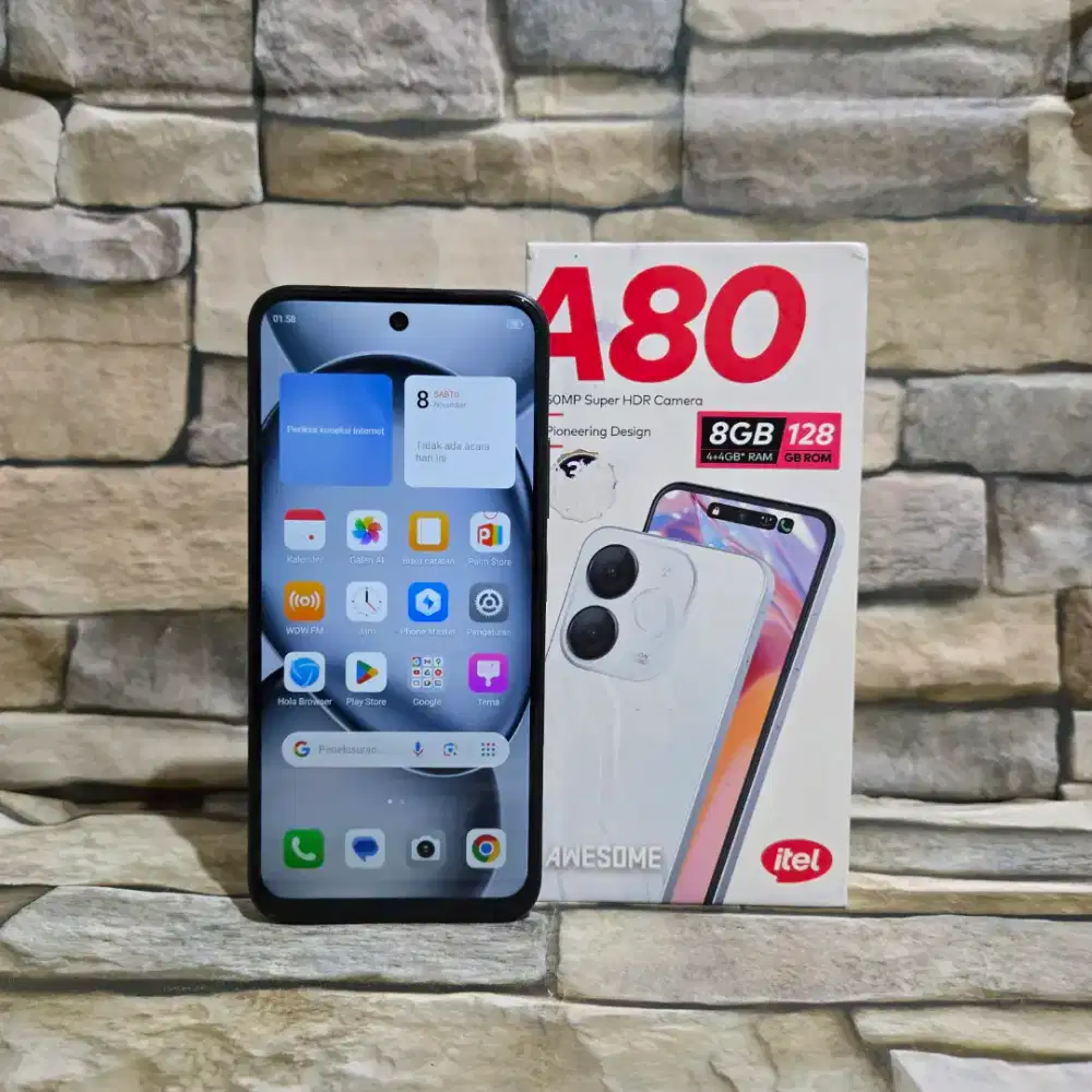 Itel A80 4/128 4G Fullset Segel Normal Mulus 95%