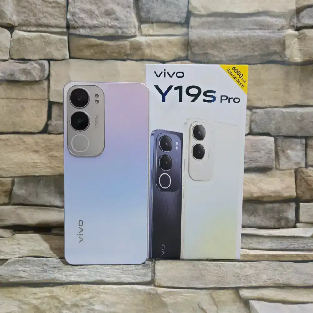 Vivo Y19s Pro Ram 4/128 Fullset Segel Normal Mulus 95%. Garansi panjan