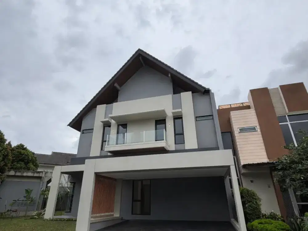 Rumah Baru Modern cakep Bangunan Mandiri Nempel Fasum The Icon BSD