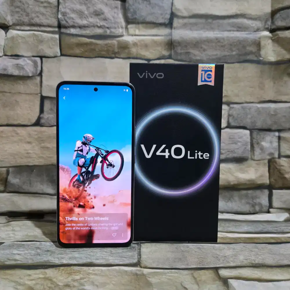 Vivo V40 Lite 4G 8/256 Silver Fullset Segel Normal Mulus 98%