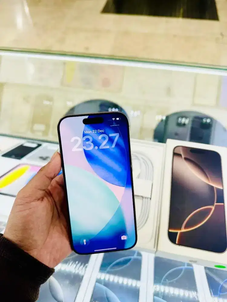 iPhone 16 Pro 128GB warna Desert Titanium iBox Lengkap