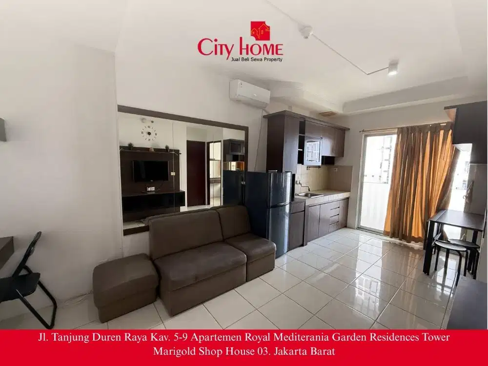 DIJUAL APARTEMEN MEDIT 2 TANJUNG DUREN – 2 KAMAR | FULL FURNISHED