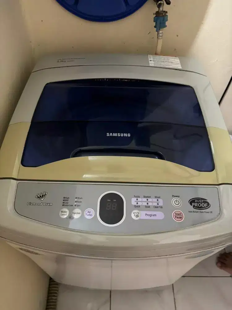Di jual mesin cuci merk samsung diamond drum 1 tabung 9,5kg