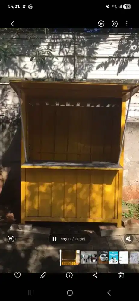 Di jual booth kontener