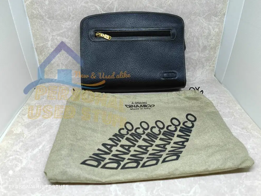 A.TESTONI DINAMICO Men’s Clutch Handbag