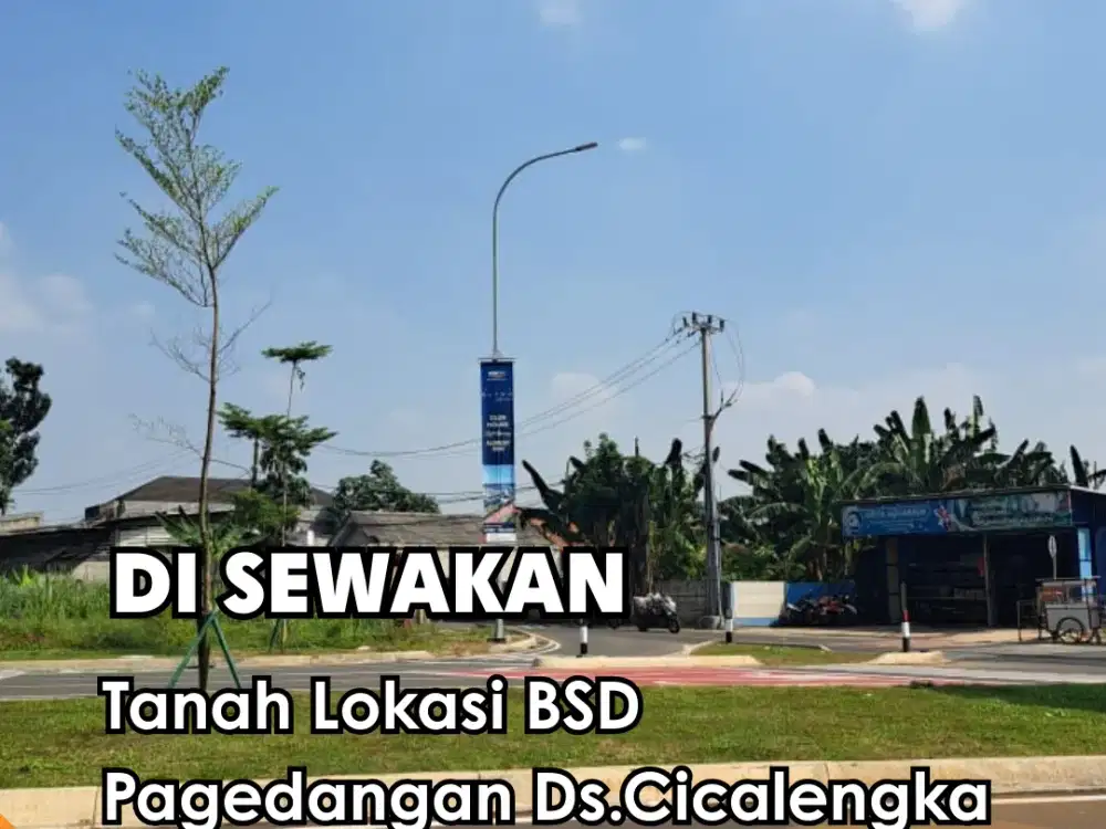 Di Sewakan !!! Tanah Lokasi Bsd Pagedangan Ds.cicalengka Luas Tanah 1000M²