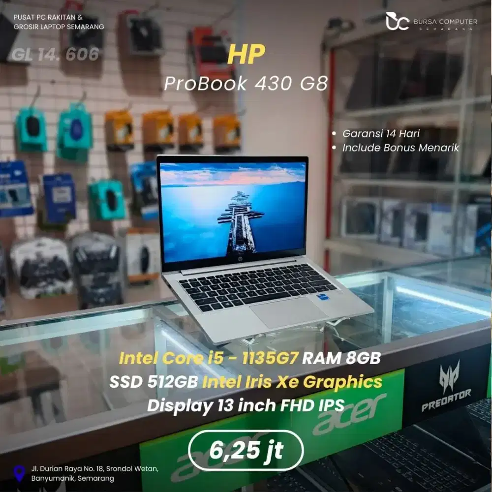 HP Probook 430 G8 | Core i5 1135G7 8GB 512GB
