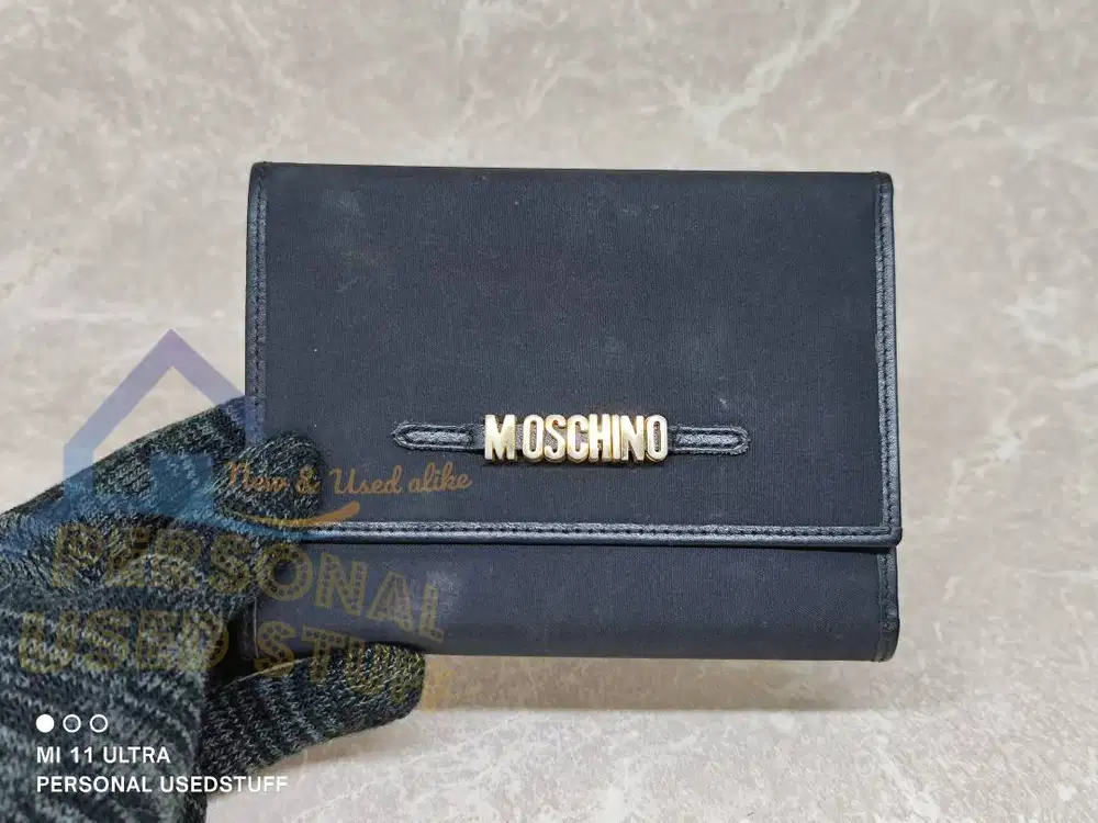 MOSCHINO Redwall Preloved Authentic Vintage Mens Wallet