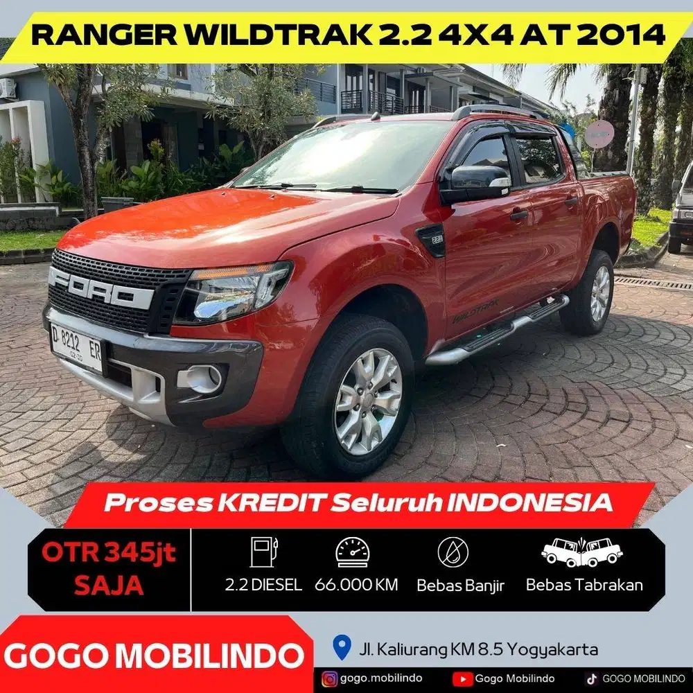 Ford Ranger Wildtrak DC 4x4 Matic 2014 ANTIK Bisa Kredit Triton