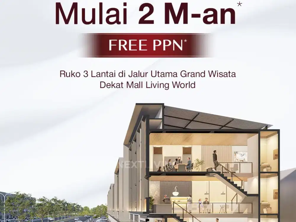 UNIT TERBATAS - RUKO WESTFIELD CENTER DI GRAND WISATA MULAI 2.6M-AN
