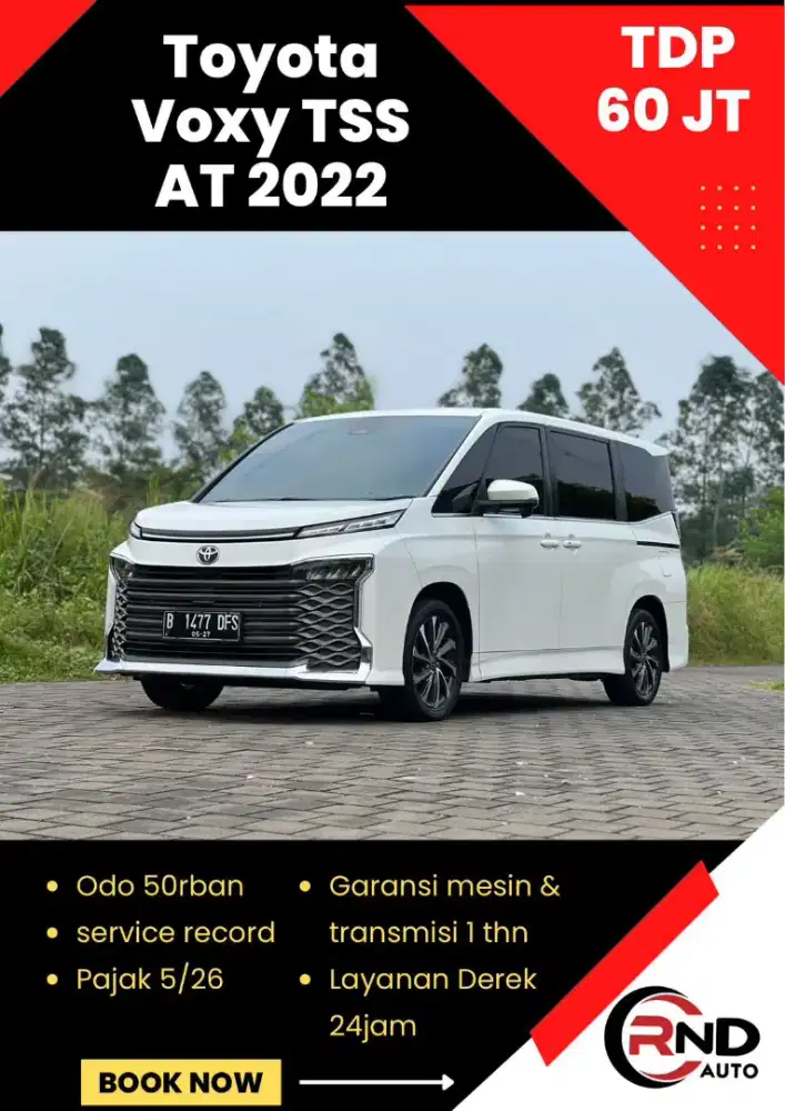Toyota Voxy Tss Sensing tahun 2022 (TDP 60jt )