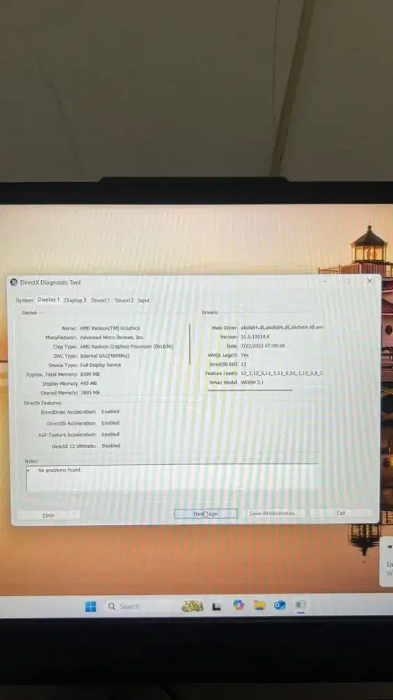 Asus Tuf a15 RTX 3050 AMD Reyzen 7