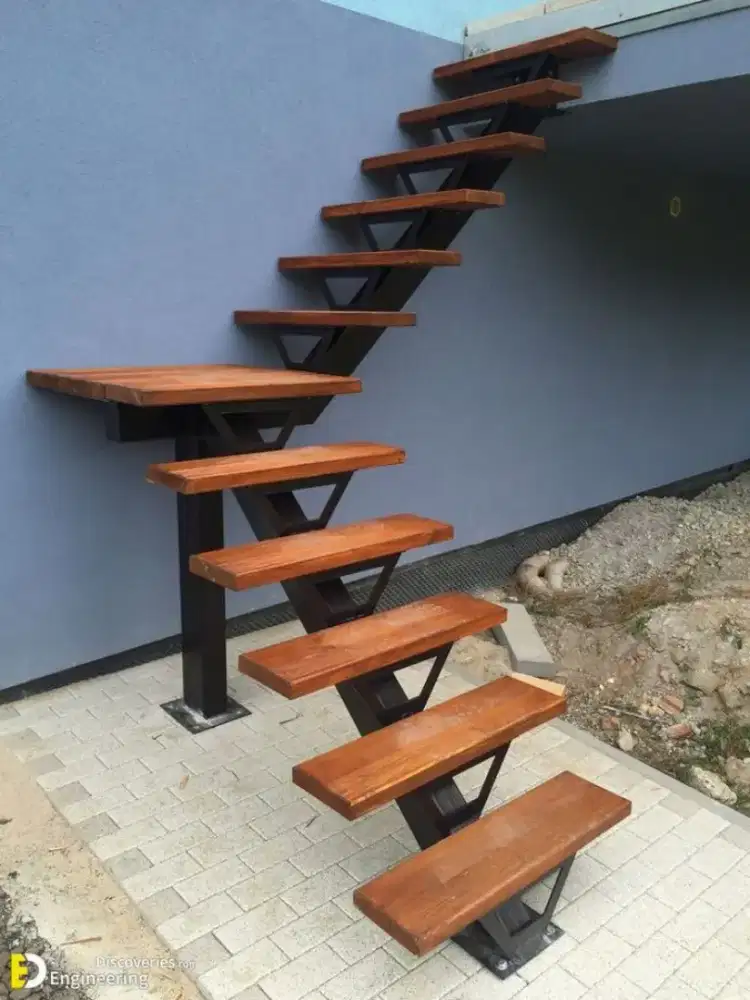 tangga rebah minimalis