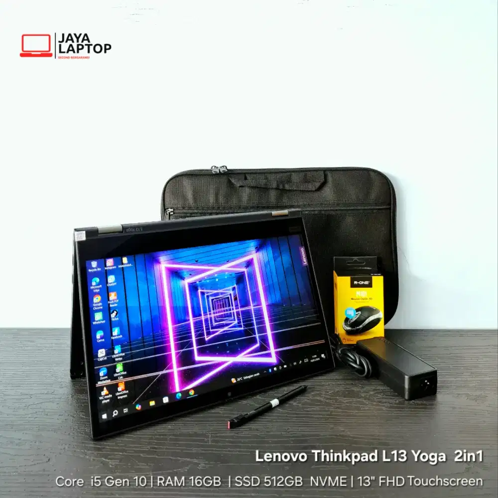 Lenovo Thinkpad L13 Yoga i5 Gen 10 16/512GB 2in1 Laptop Second Bekas