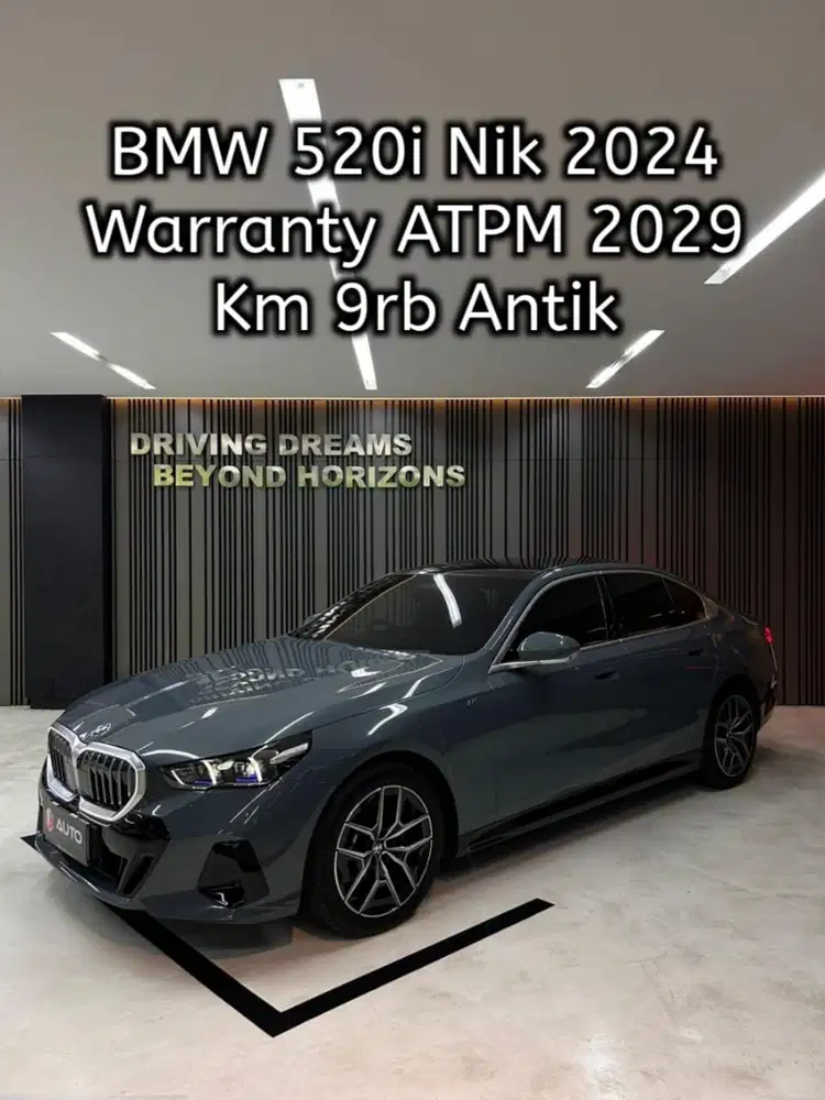 BMW 520i M-Sport 2024 New Model Hijau Metalik Km9rb