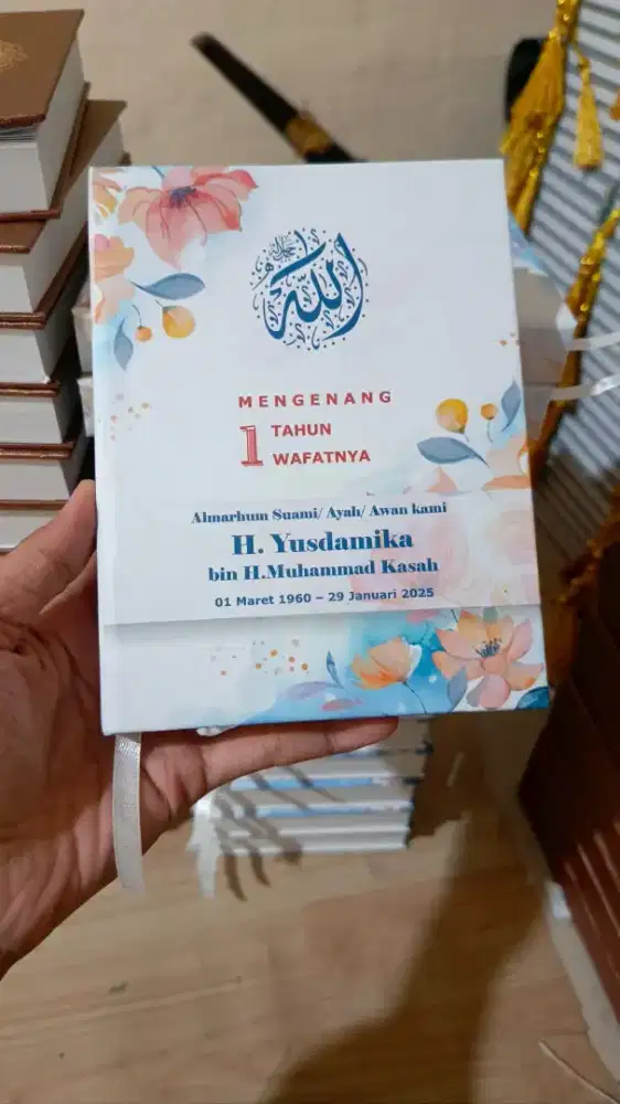 Buku Yasin Custom Nama (Hardcover fan Softcover)